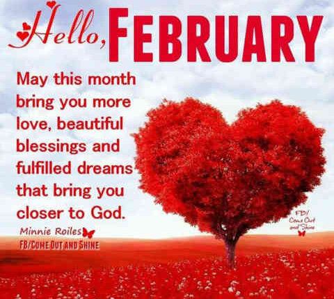 Happy New Month Messages, Wishes For February 2024