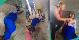 Hunger Dilemma: Pregnant Hawker Faints in Market Due to Hunger