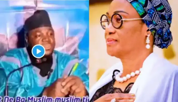 Remi-Tinubu-and-Islamic-cleric-750x430 President Tinubu's Wife, Remi Deserves To Be Killed By Muslims For Being Leader Of Christians – Islamic Cleric