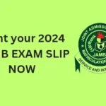 Reprint JAMB slip, printing your 2024 JAMB exam slip