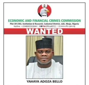 EFCC Declares Yahaya Bello Fugitive, Orders Arrest on Sight