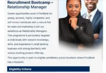 First Bank Recruitment for Relationship Manager First Bank Recruitment for Relationship Manager