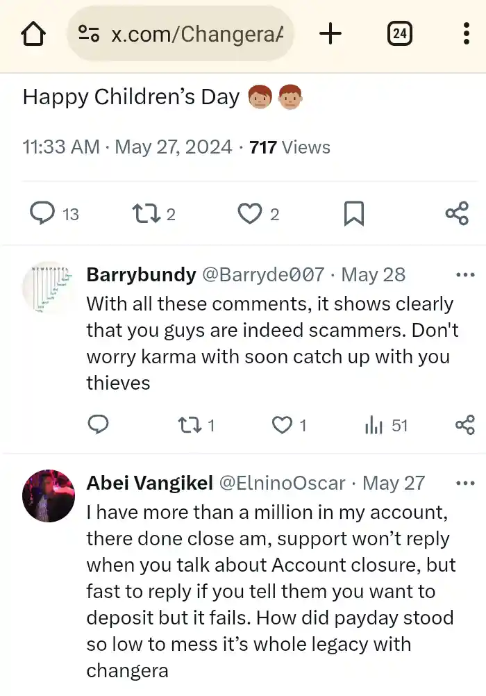 Payday and Changera victims 