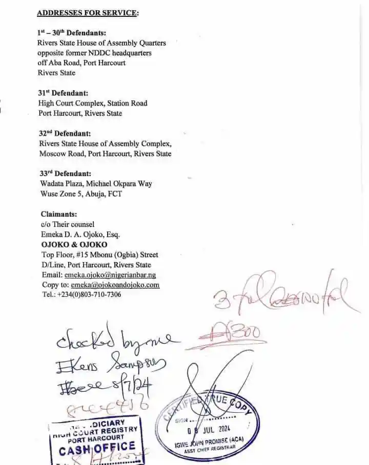 Breaking: Court Bars Chief Judge, Assembly Clerk from Engaging with Pro-Wike Lawmakers