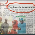 Tinubu calls for revolution 2