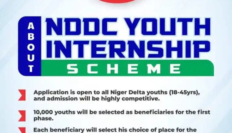 Apply Now: NDDC Youth Internship Scheme Application Portal Opens"