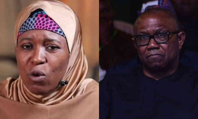 Aisha Yesufu and Peter Obi Aisha Yesufu and Peter Obi
