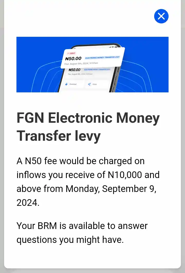 FGN Electronic Money Transfer levy