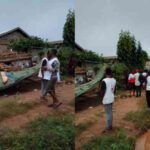 UNIBEN Students Trapped as Storey Building Collapses Amid Downpour in Benin