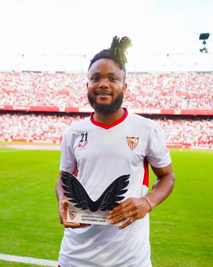 laliga:-ejuke-scoops-sevilla’s-player-of-the-month-award