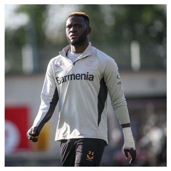 bundesliga:-boniface-returns-to-leverkusen-training-after-car-accident