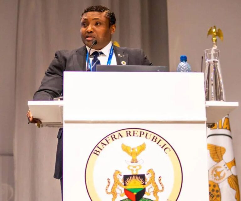 Simon Ekpa to Spend Christmas in Detention as Followers Declare United States of Biafra in Finland, IPOB Reacts