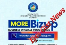 Delta Govt Announces Massive Job Creation Opportunities, Invites Applications How to Apply for Delta State's M.O.R.E Biz-Up Programme