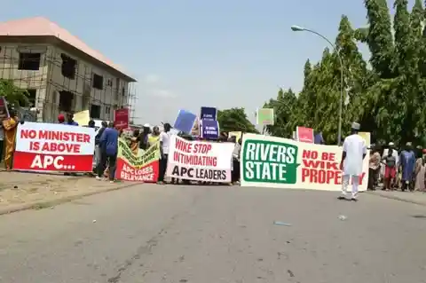 APC Leaders, Tinubu/Shettima Support Groups Demand Sack of Wike at Abuja Rally