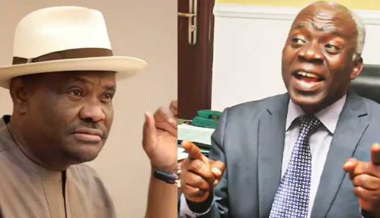 Femi Falana (SAN) and Nyesom Wike