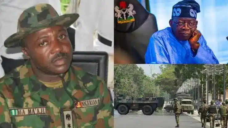Colonel Mohammed Ma’aji and President Bola Ahmed Tinubu
