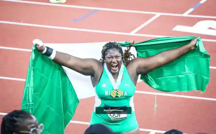 Nigeria’s Jessica Oji Wins Historic Shot Put Gold at World U20 with 18.08m Throw