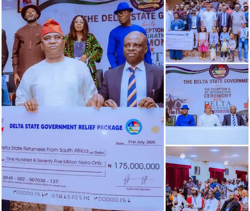 Oborevwori Approves ₦2m Grant, Stipends for Deltans Returned From South Africa