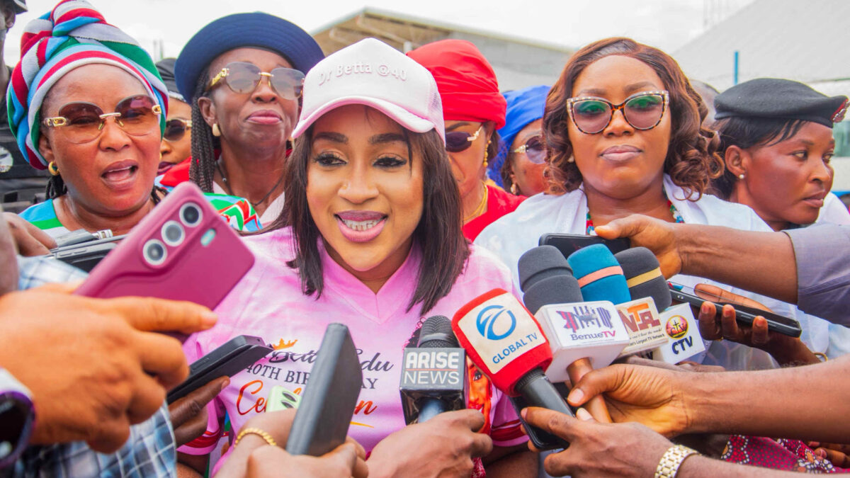 Betta Edu Marks 40th Birthday With Benue IDPs, Offers Scholarships, Business Grants, Others