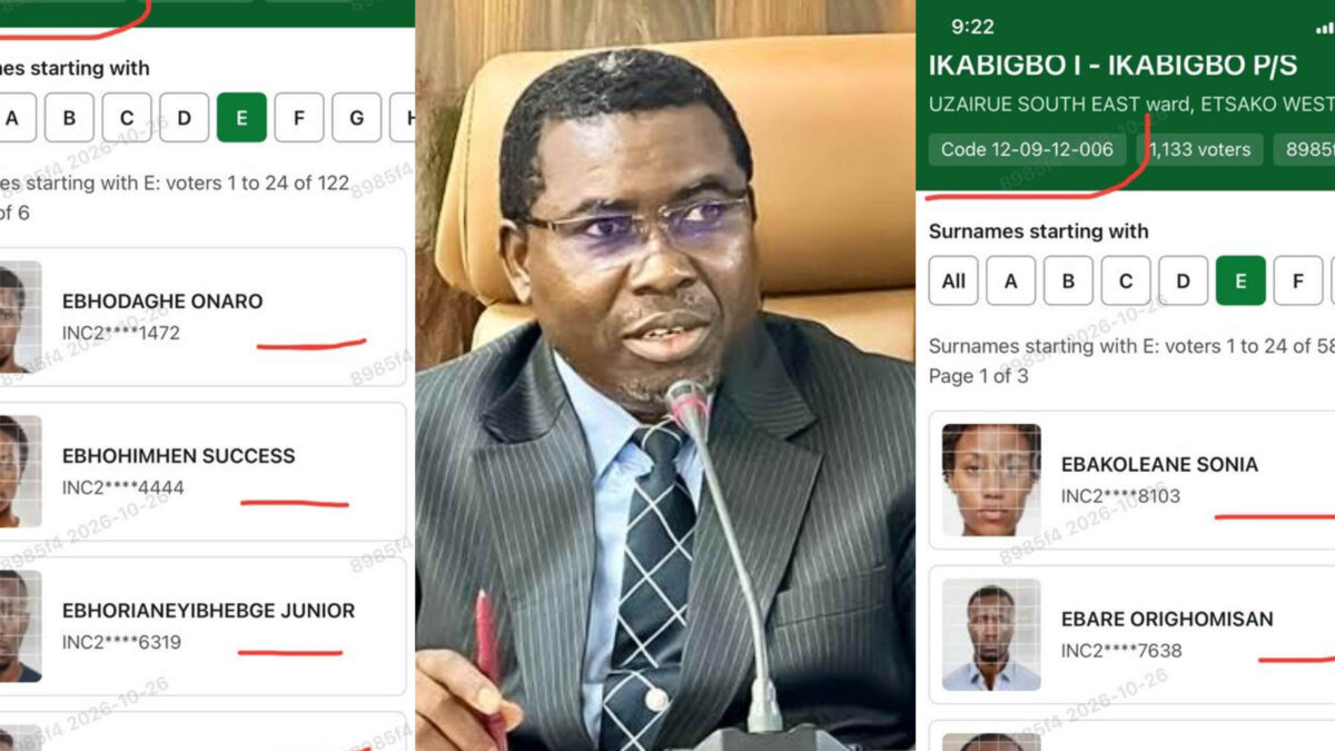 EXPOSED: INEC Chairman Accused of Using AI-Generated Images to Create Fake Voters Ahead of 2027 Election